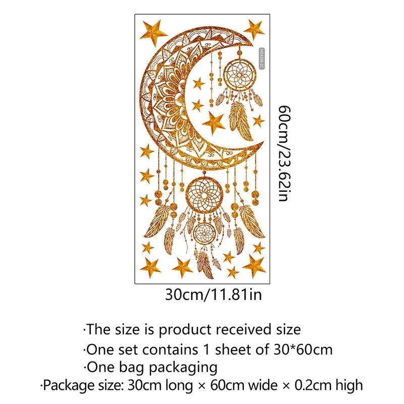 Stylish Pentagram Plastic Wall Decal for Home Decor|Wall Stickers & Decals