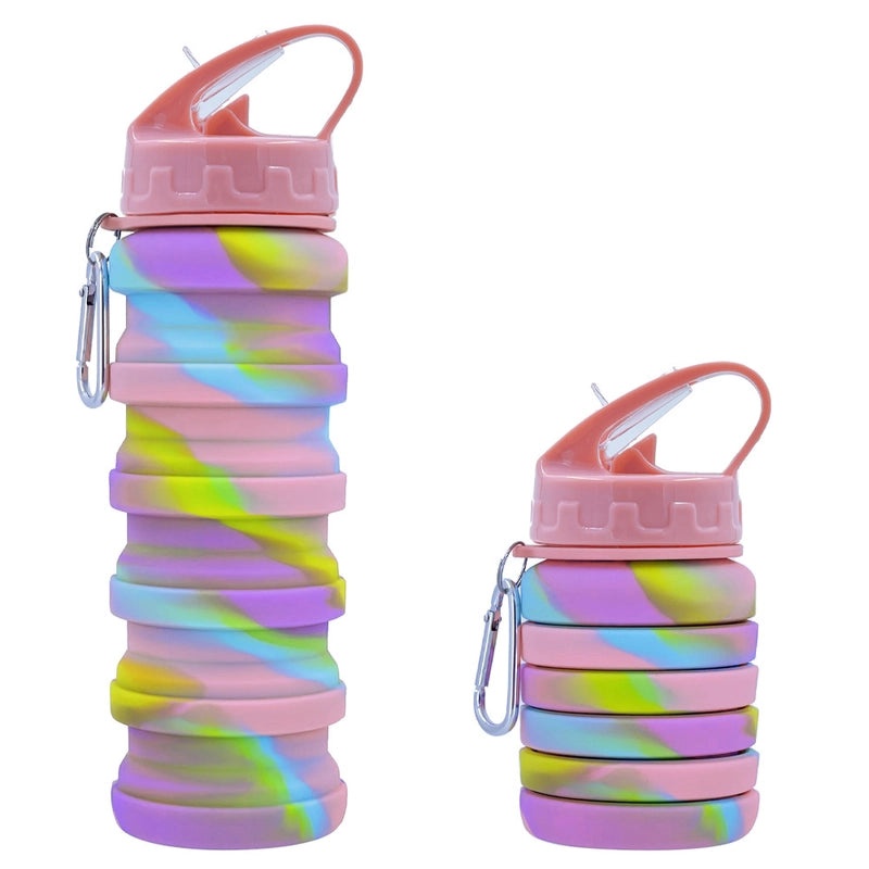 Tie Dye Silica Gel Water Bottle Casual Style | Drinkware & Water Bottles