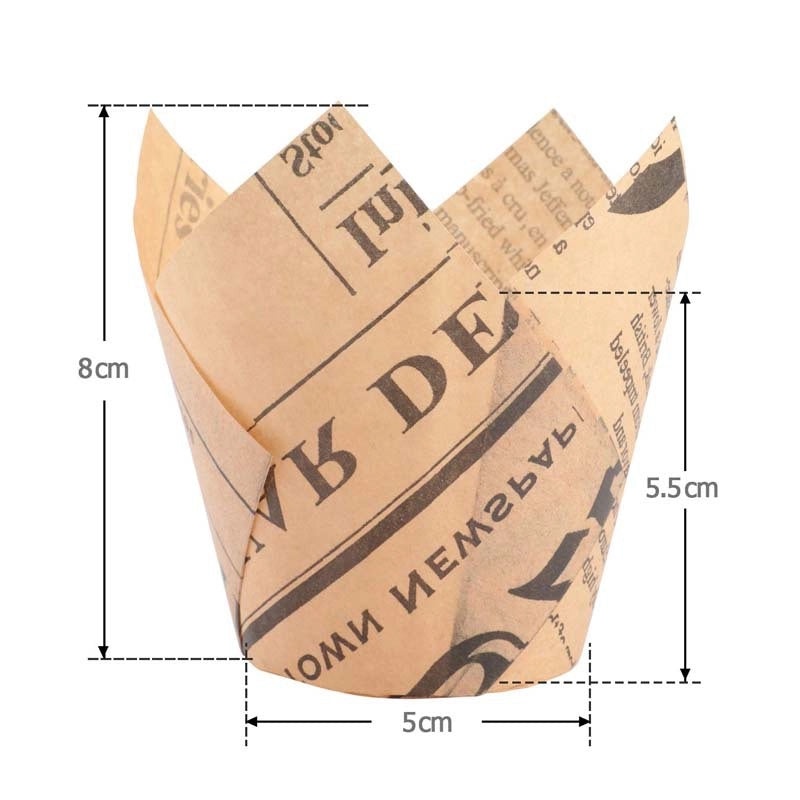 Festive Minimalist Solid Color Paper Baking Cups|Party Supplies