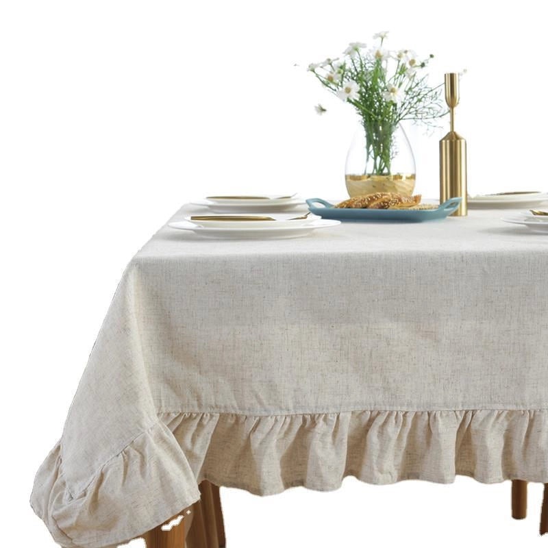 Nordic Cotton Tablecloth Solid Color Minimalist Design|Home & Living/Table Linens/Tablecloths