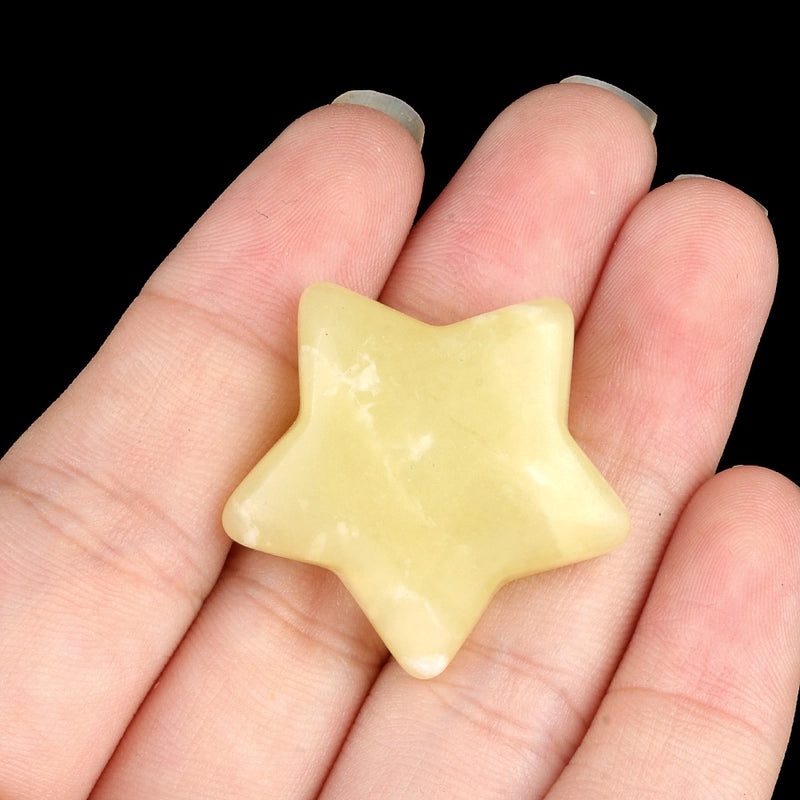 Natural Crystal Agate Star-Shaped Bead Pendant | Jewelry Accessories