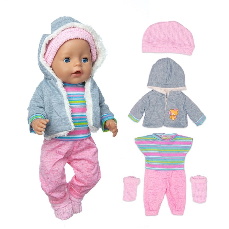 Winter Plush Thick Sweater Coat for American Girl Doll|Doll Clothing & Accessories