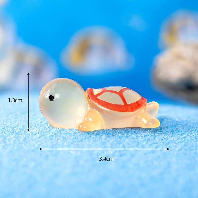 Luminous Mini Turtle Resin Ornament for Fish Tank Moss Landscaping | Aquarium Decorations