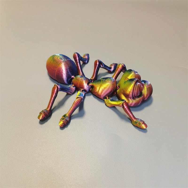 3D Printed Animal Figurines Toy Ant Frog Hermit Crab Decorative Dolls for Stall Display|Home Decor & Collectibles