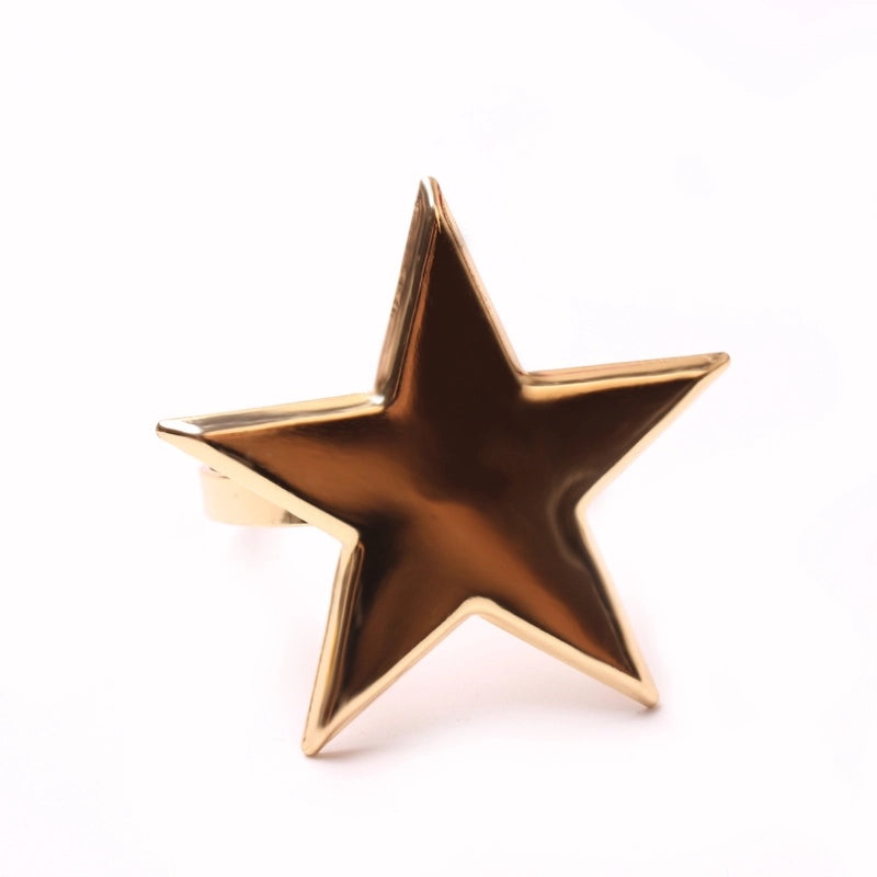 Festive Christmas Tree and Santa Claus Alloy Napkin Rings Set of 6 | Holiday Table Decor