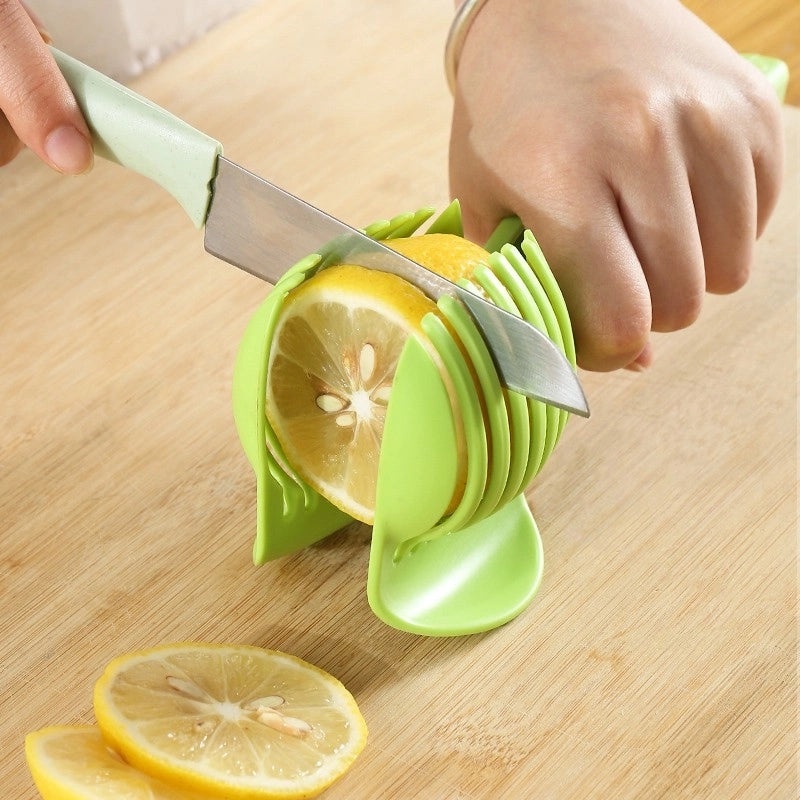 Simple Solid Color Plastic Fruit Cutter 1 Pc | Kitchen Gadgets