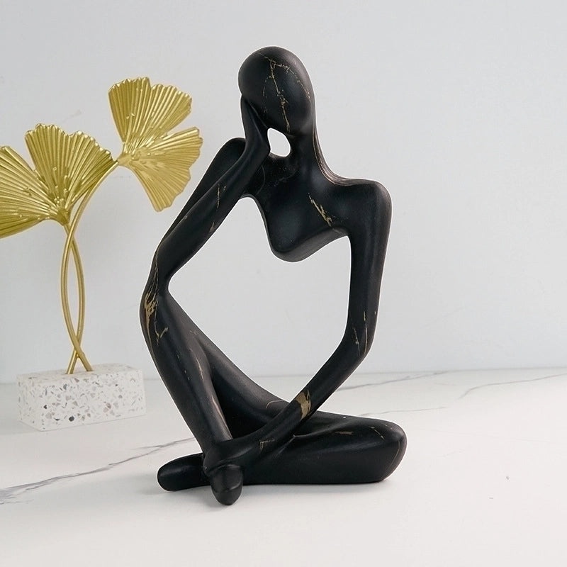 Thinker Sculpture Desk Ornament for Home, Living Room, and Office Decor | Home Decor & Office Accessories