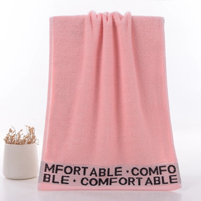 Thickened Pure Cotton Face Towel for Adults Household Water Pattern 32-Strand Durable Daily Use|Home & Living - Towels & Linens