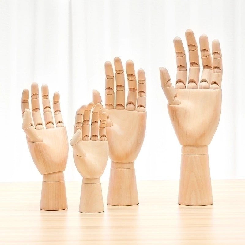 Minimalist Wooden Human Hand Sculpture for Daily Use | Home Decor & Art Supplies