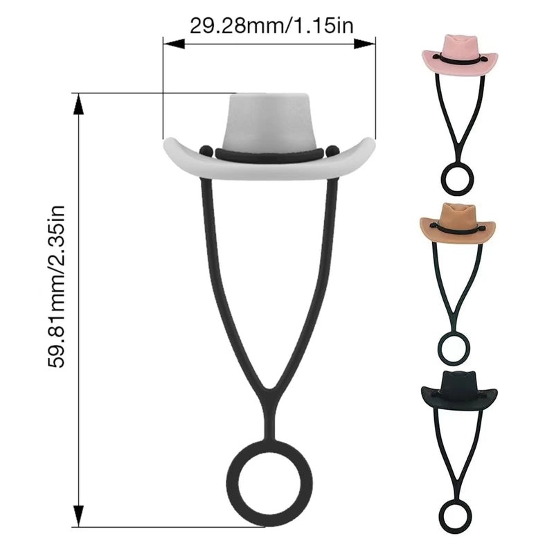 Multicolor Silica Gel Straw Cap for Drinks Casual Elegant Cute Design | Drink Accessories