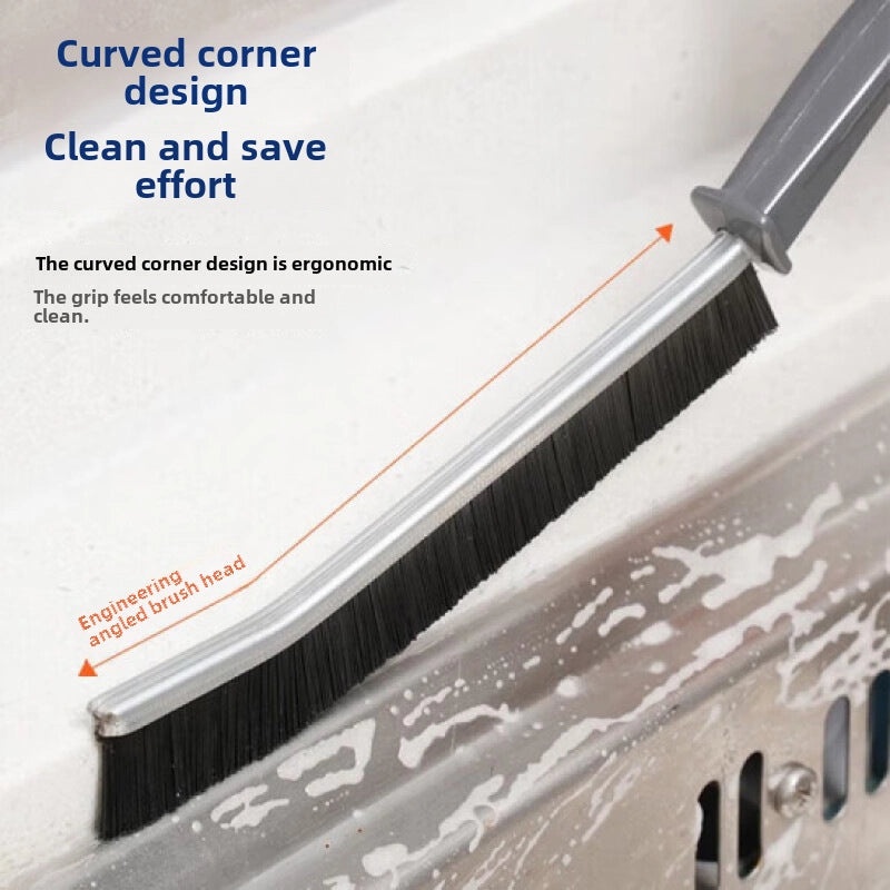 Multifunctional Long Handle Brush for Bathroom and Kitchen Tile Cleaning, Hard Groove Brush for Dead Angles|Home Cleaning Tools