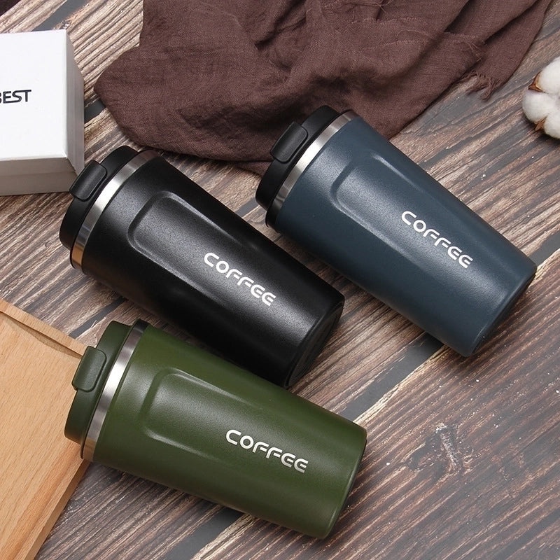 Stylish Letter Stainless Steel Travel Thermos Mug | Drinkware & Travel Accessories