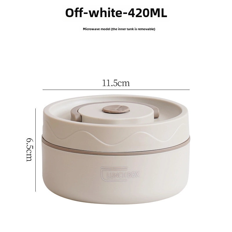 304 Stainless Steel Double-layer Insulated Lunch Box with Lid Portable Sealed Multi-compartment Food Container|Lunch Boxes & Containers