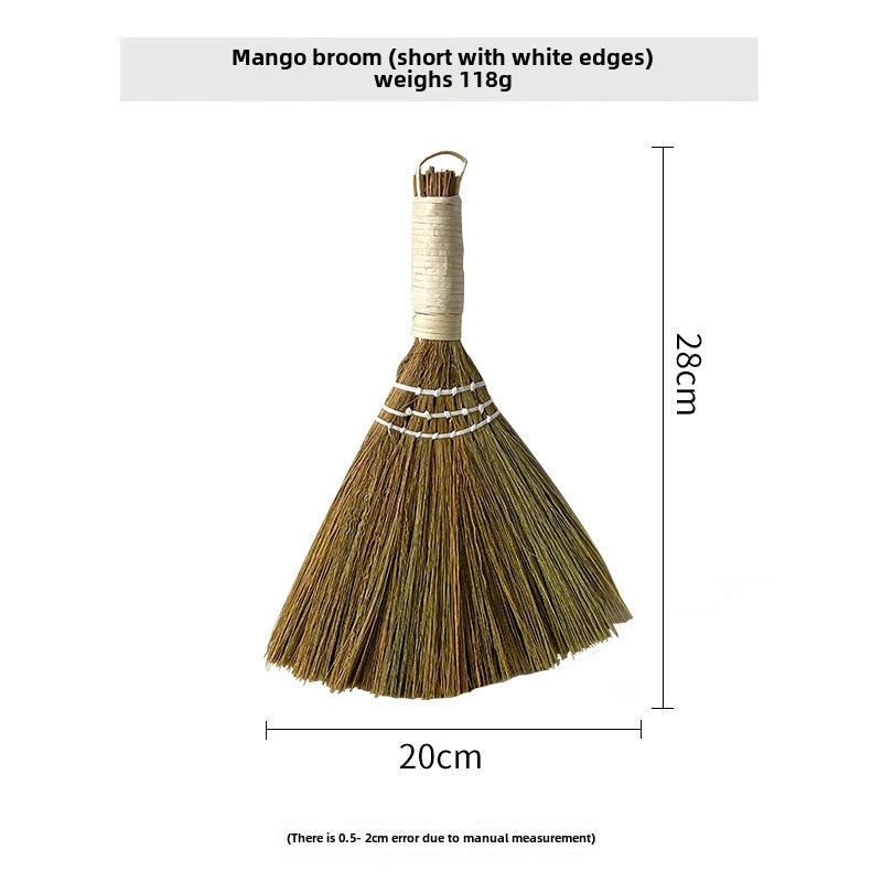 Natural Bamboo Long Handle Woven Broom for Living Room Cleaning Soft Household Dust Remover|Home Cleaning Tools