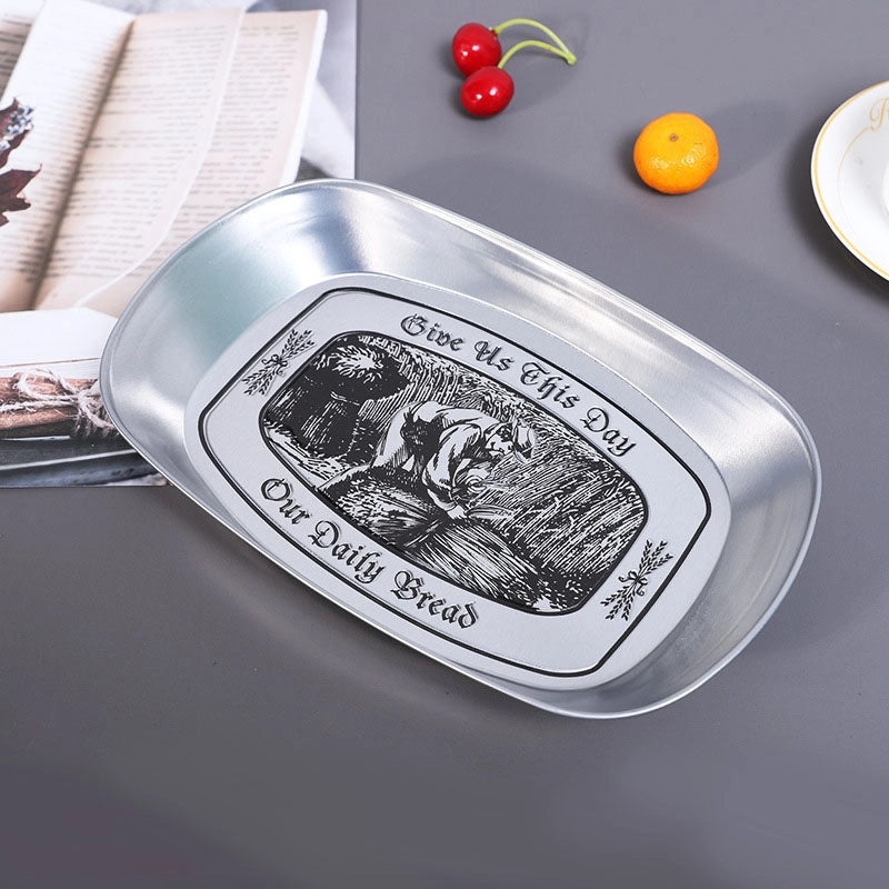 Christmas Tree Santa Claus Tinplate Hat Casual Elegant Tableware Decoration|Home Decor