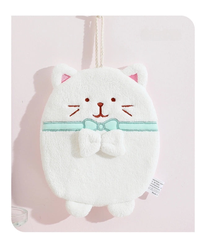 Cute Kitten Hand Towel Quick-Drying Lint-Free Absorbent Kitchen Rag Household Children's Towel | Home & Kitchen Textiles