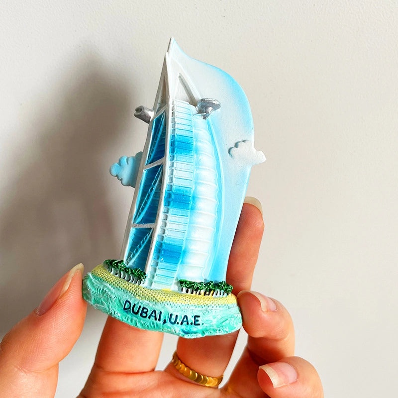 3D Travel Refrigerator Magnet Stickers Europe Cities Souvenirs Creative Tourist Gifts|Home Decor & Magnets