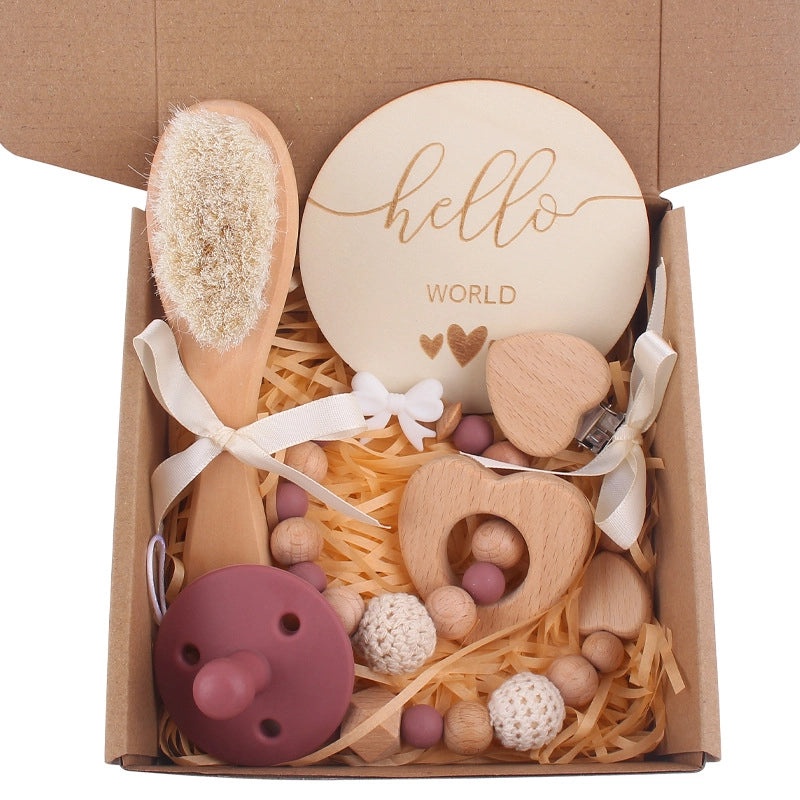 Charming Solid Color Bow Knot Beechwood Silicone Baby Accessories|Baby Accessories