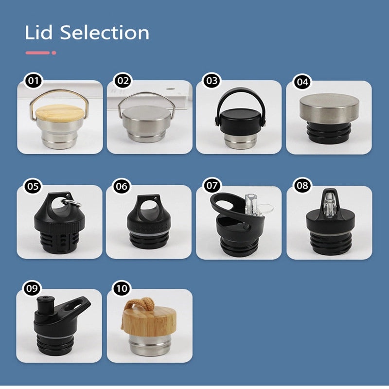 Elegant Solid Color Stainless Steel Thermos Cup 201 & 304 Grade Durable Design | Drinkware