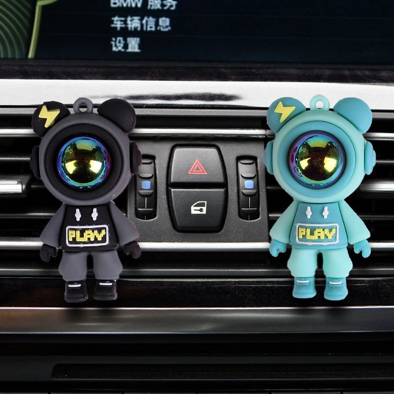 Cartoon Lightning Bear Car Air Outlet Aromatherapy Sheet, Car Perfume Vent Decoration|Car Accessories