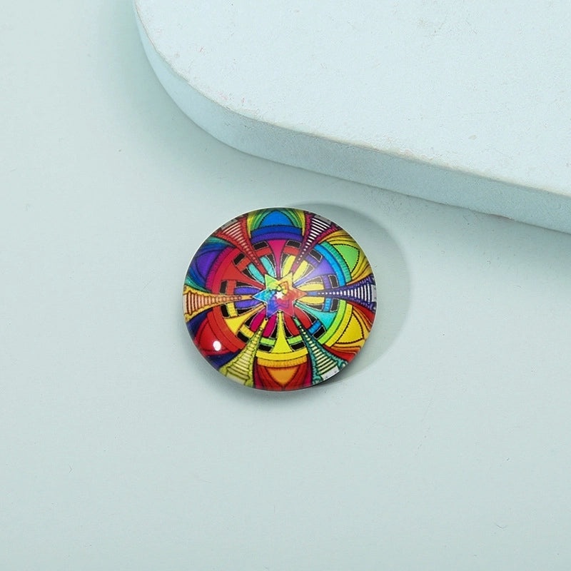Creative Mandala Glass Crystal Fridge Magnets Set | Home Decor Accessories