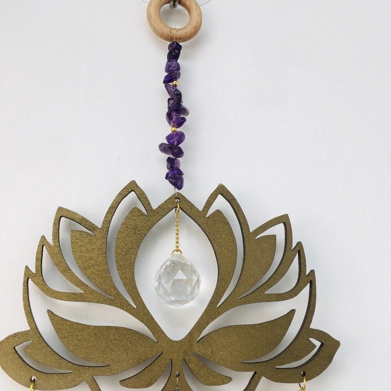 Minimalist Flower Crystal Suncatcher Decorative Hanging Ornament|Home Decor