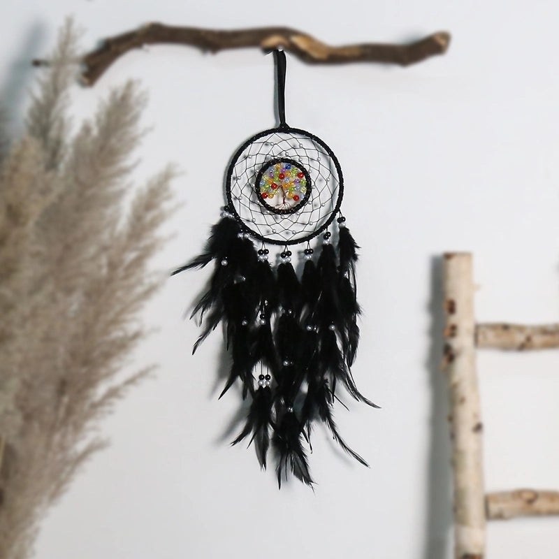 Elegant Geometric Feather Dreamcatcher Wall Art for Casual Home Decor | Wall Art & Decor