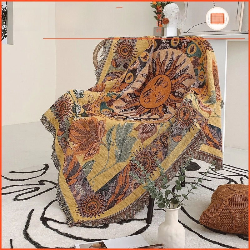 Multi-purpose Outdoor Blanket for Camping Picnic Sofa Bohemian Style Cozy Nap Cover|Home & Garden > Outdoor Living > Blankets & Throws