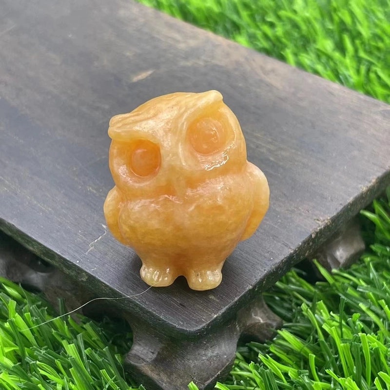 Vintage Style Owl Natural Stone Ornament for Home Decor|Home Decor & Accessories