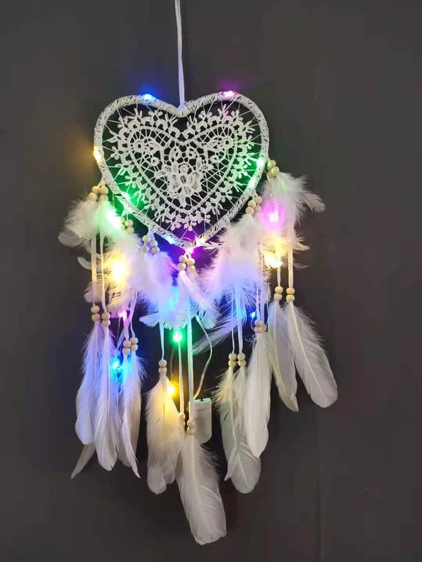 Retro Christmas Heart Pendant Wall Art Plastic Polyester Decoration|Home Decor & Wall Art