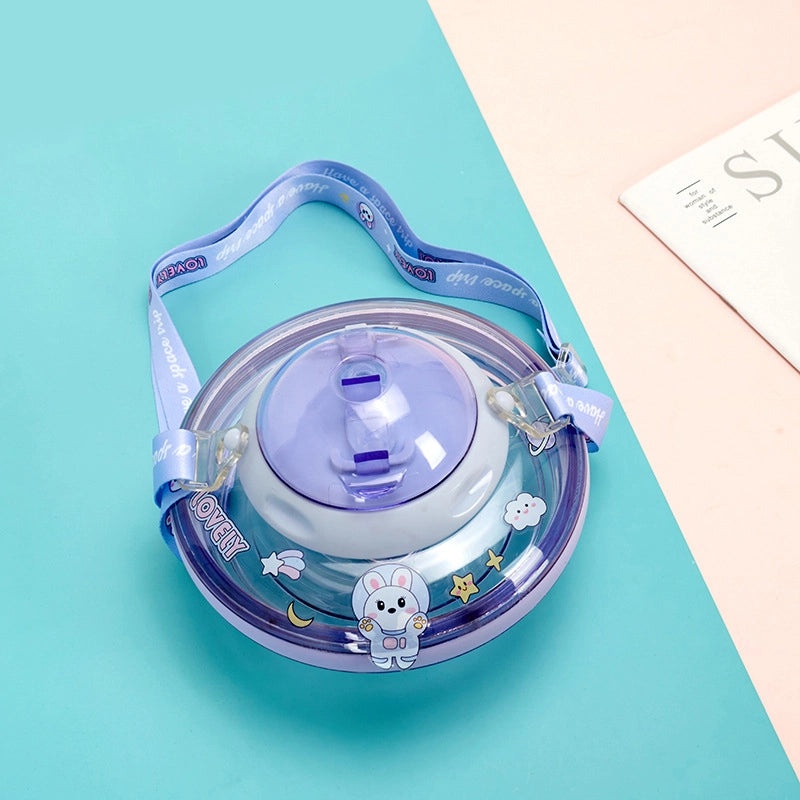 Cartoon Design Plastic Water Bottle for Casual Vacation Use 1 Piece|Travel Accessories