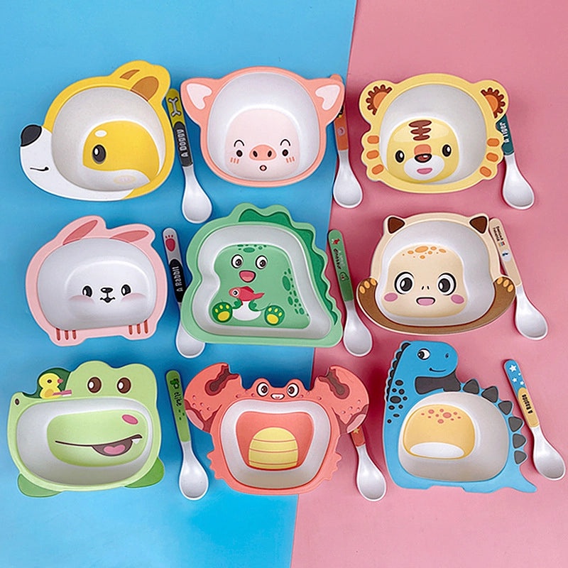 Adorable Animal Bamboo Fiber Dinnerware Set - 1 Piece|Tableware & Dining