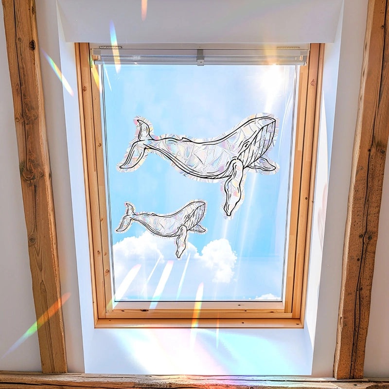 Modern Minimalist Fish PVC Window Decals for Casual Elegant Home Decor|Home Decor & Wall Art