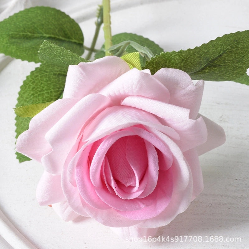 Artificial Rose Single Stem Flannel Flower for Home Wedding Valentine's Day Decoration|Home Decor & Wedding Accessories