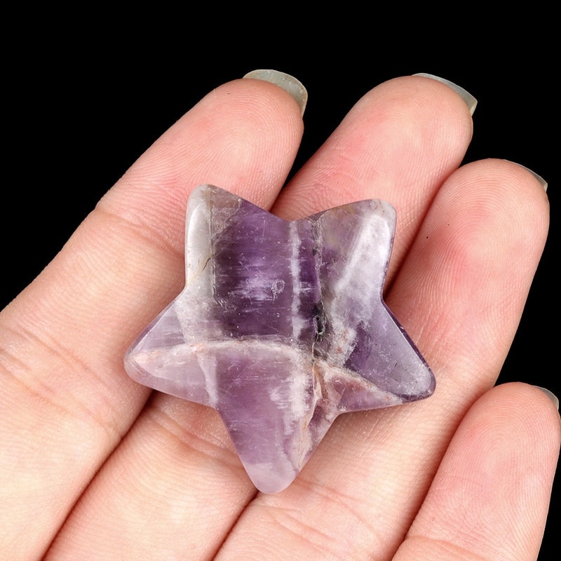 Natural Crystal Agate Star-Shaped Bead Pendant | Jewelry Accessories