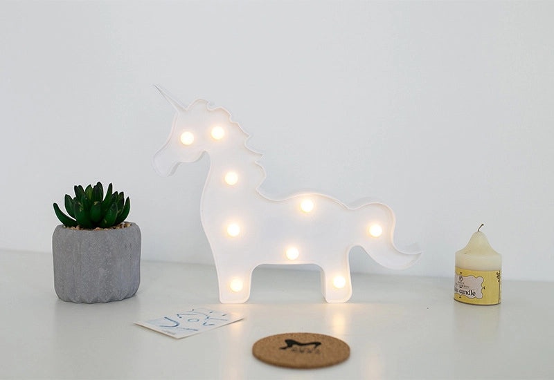 Korean Chic LED Flamingo Cactus Pineapple Cloud Decorative Table Lamp Nightlight | Home Decor Lighting