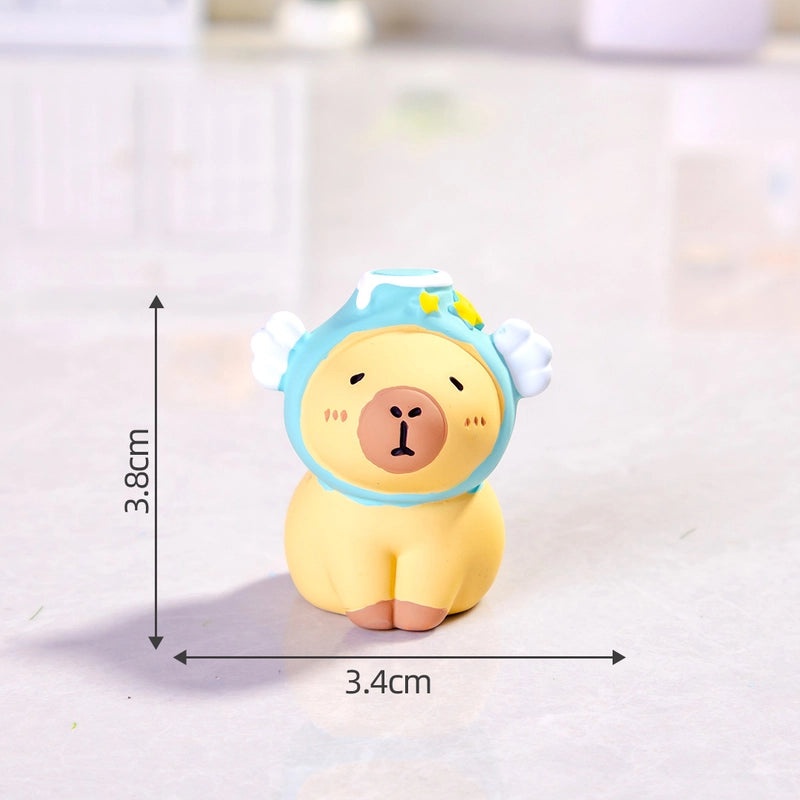 Realistic Capybara Figurine Resin Animal Model Toy | Animal Figurines & Collectibles