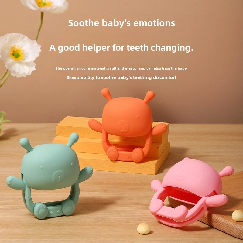 All England Baby Children's Teething Stick Fruit Gum Soothing Bite Toy Fawn Handheld Mushroom Head Ball | Baby Teething Toys & Accessories