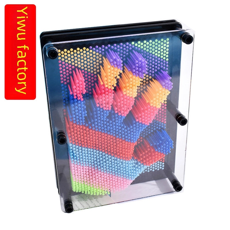 3D Rainbow Handprint Clone Toy for Kids Decompression Needle Painting | Creative Toys & Crafts