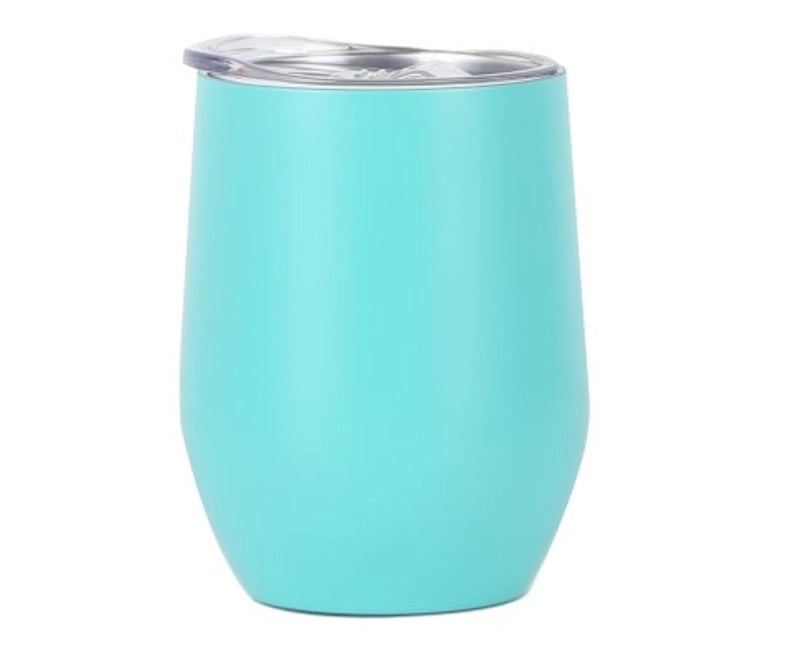 Stylish Stainless Steel Thermos Cup with Stripe and Solid Color Design | Drinkware & Thermoses