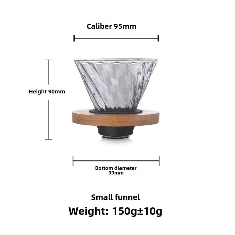 Handmade Heat-Resistant Glass Coffee Pot with Filter for Household Use | Kitchen & Dining