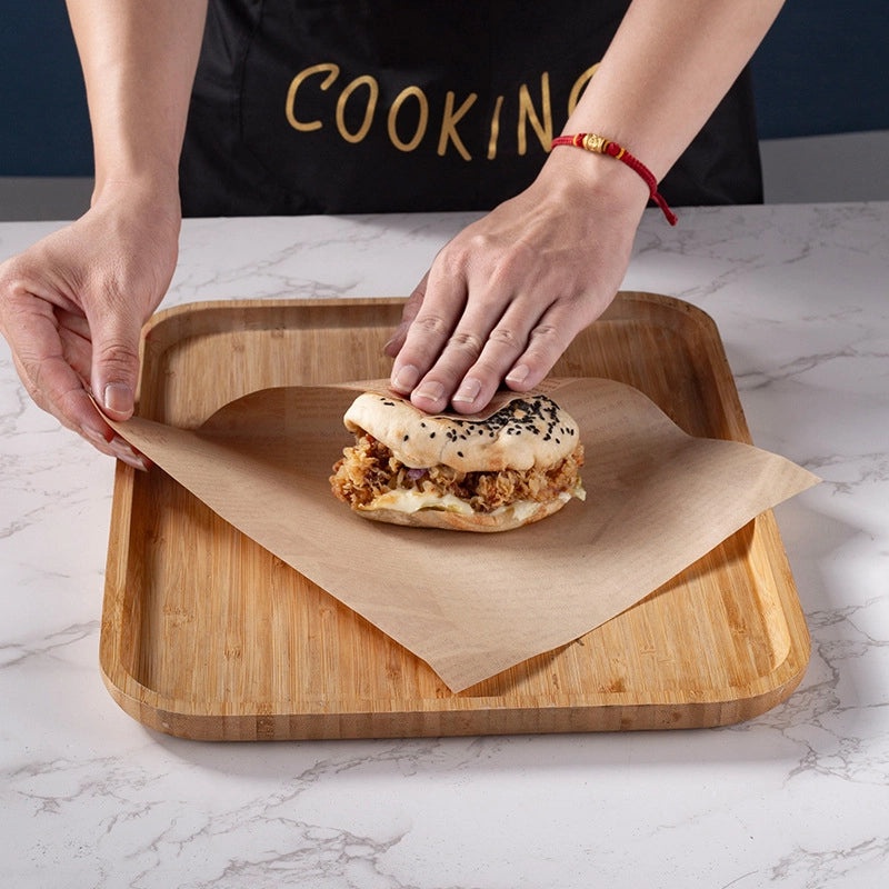 American-style Oil-proof Paper for Fried Chicken Fries Hamburgers, Oil-absorbing Baking and Sandwich Wrapping Paper | Food Packaging Supplies