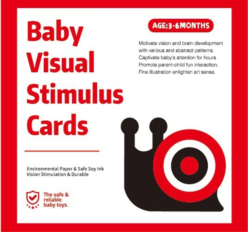 Black and White Baby Visual Stimulation Cards for Early Learning | Early Education Toys