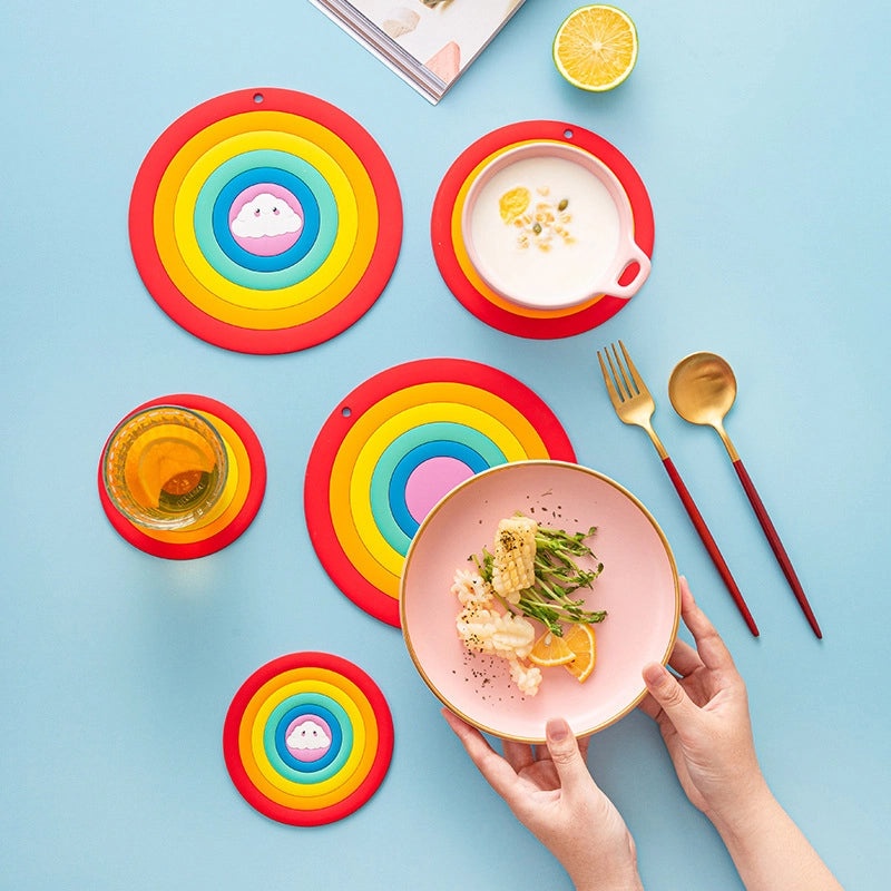 Elegant Clouds Rainbow Ear Clip Stylish Non-Pierced Earrings | Earrings & Accessories