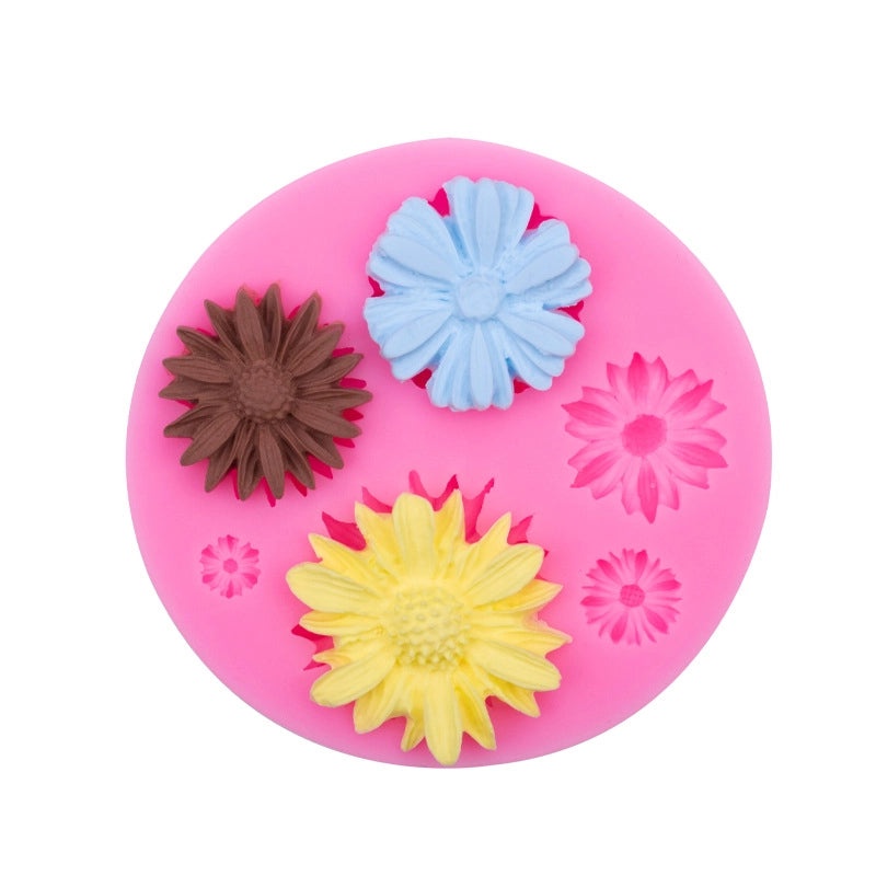 Sunflower Candy Cake Mold Silicone Baking Tool Kitchen Gadget Direct Selling|Kitchen & Dining