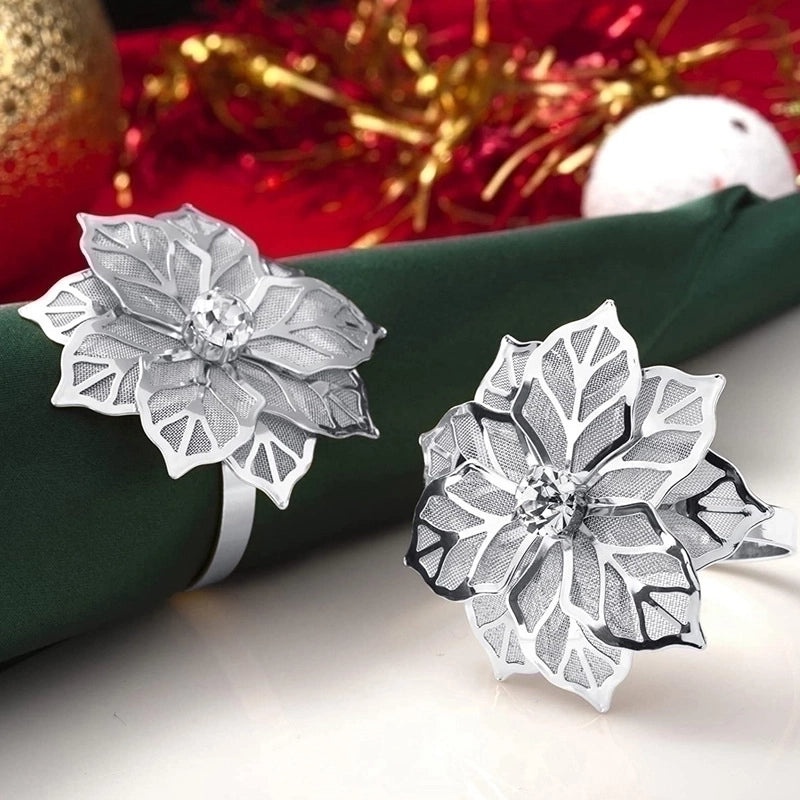 Stylish Floral Stainless Steel Napkin Holder Single Piece|Dining Accessories