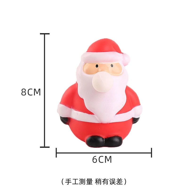 Christmas Squishy Animal Toys Santa Claus Snowman Soft PVC TPR Stress Relief Gifts|Squishy Toys & Stress Relief