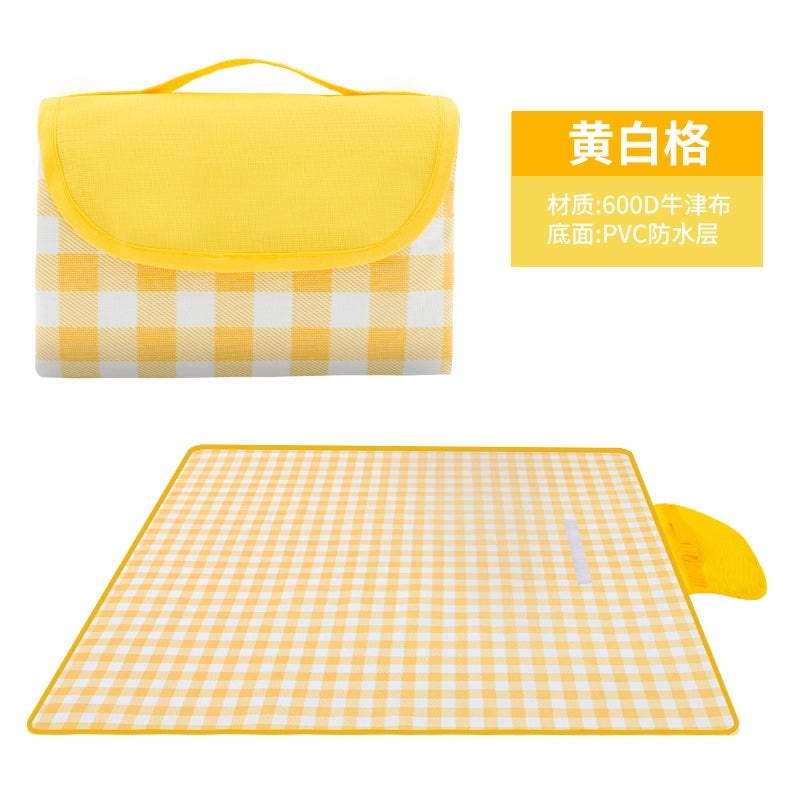Waterproof Oxford Cloth Picnic Blanket in Solid Pastoral Colors | Outdoor Picnic Accessories