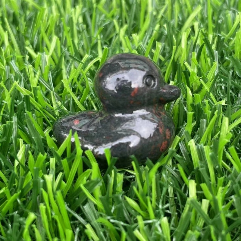 Retro Duck Natural Stone Ornament Cute Decorative Artificial Sculpture|Home Decor