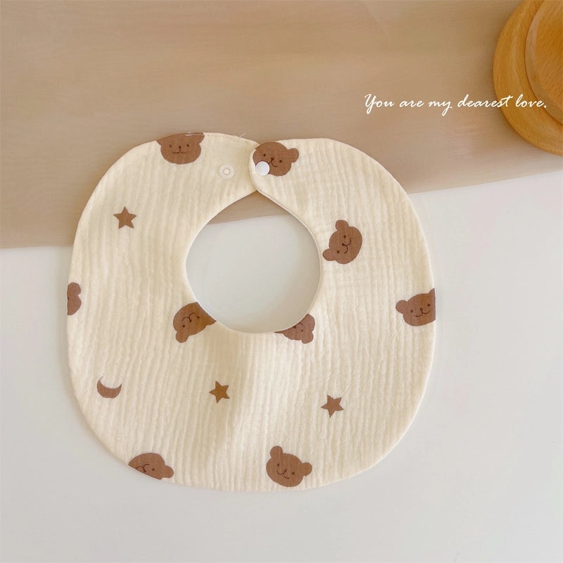 Baby Soft Cotton Gauze Newborn Bib Waterproof Absorbent Scarf for Autumn Winter|Baby & Kids Accessories